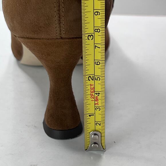 Sam Edelman Leigh Knee High Boots Side Zip Suede Upper Brown Womens 8.5 - Picture 9 of 10
